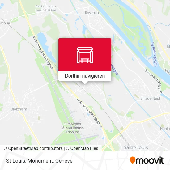 St-Louis, Monument Karte
