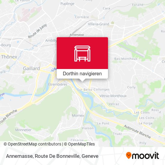Annemasse, Route De Bonneville Karte