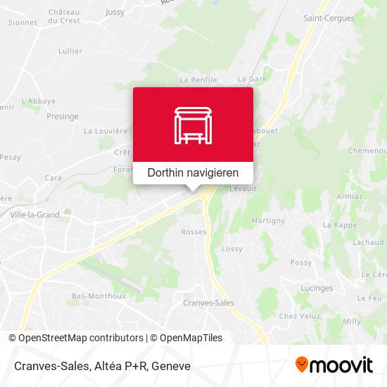 Cranves-Sales, Altéa P+R Karte