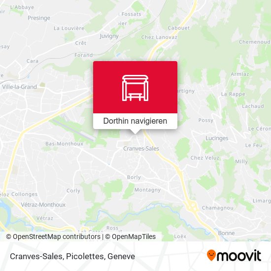 Cranves-Sales, Picolettes Karte