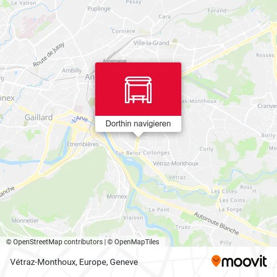 Vétraz-Monthoux, Europe Karte