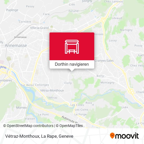 Vétraz-Monthoux, La Rape Karte