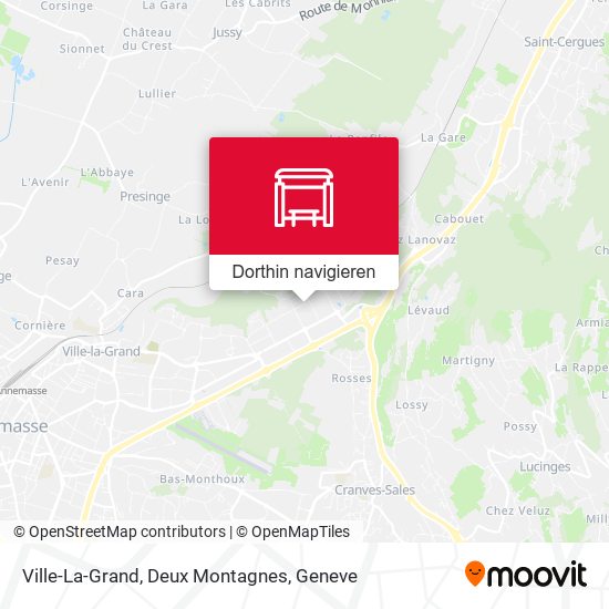 Ville-La-Grand, Deux Montagnes Karte