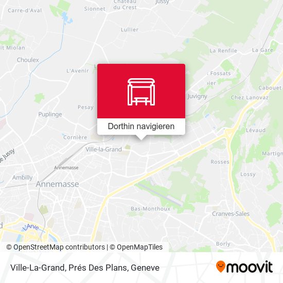 Ville-La-Grand, Prés Des Plans Karte