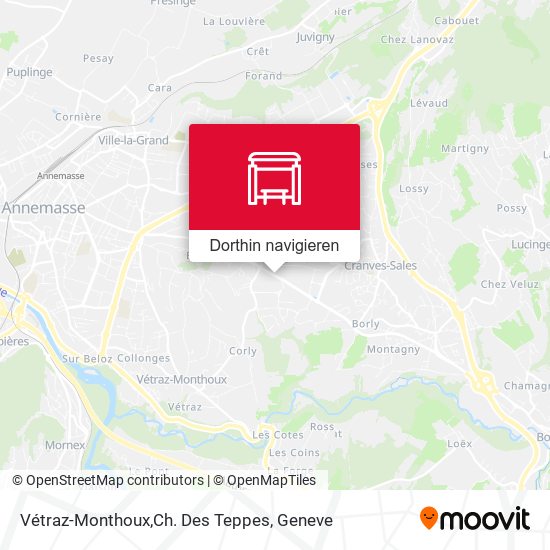 Vétraz-Monthoux,Ch. Des Teppes Karte