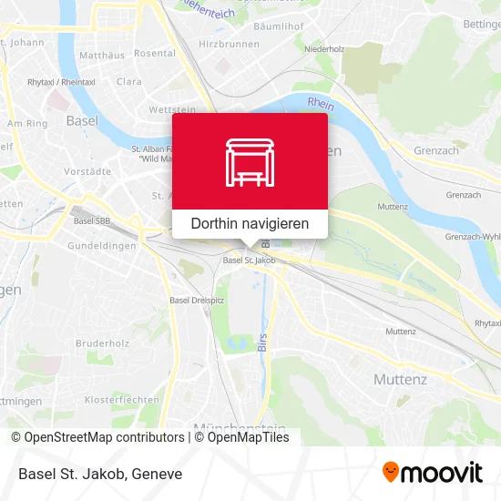 Basel St. Jakob Karte