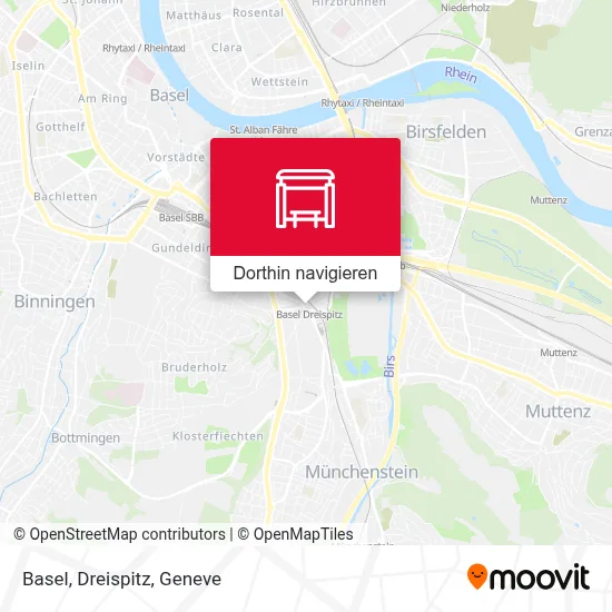 Basel, Dreispitz Karte