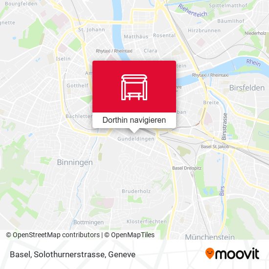 Basel, Solothurnerstrasse Karte