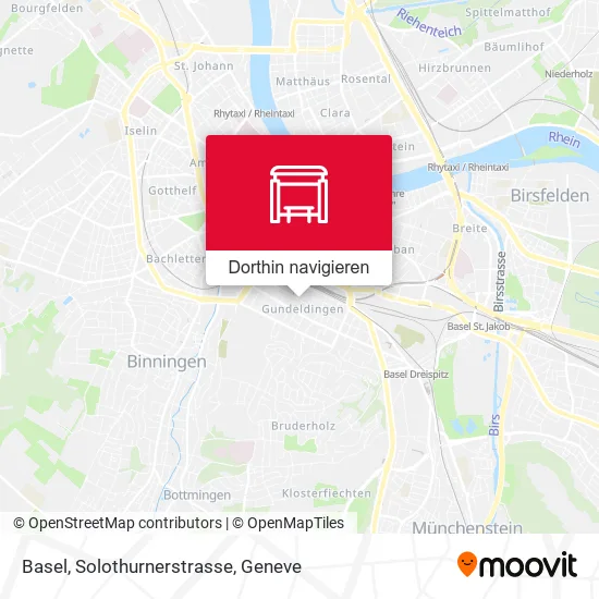 Basel, Solothurnerstrasse Karte
