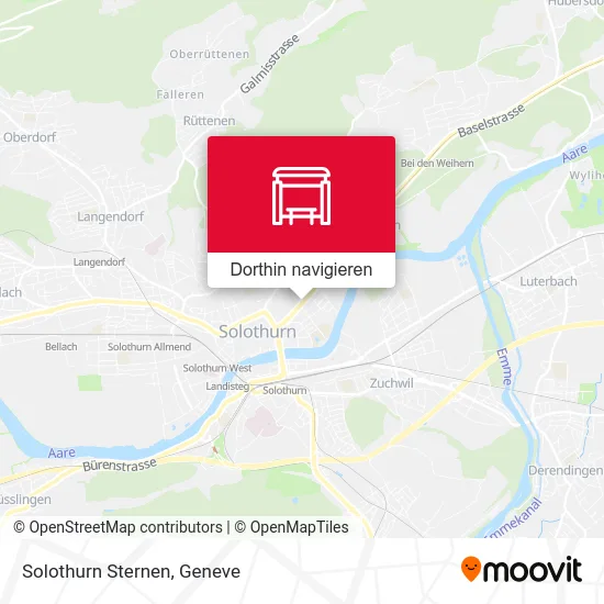 Solothurn Sternen Karte