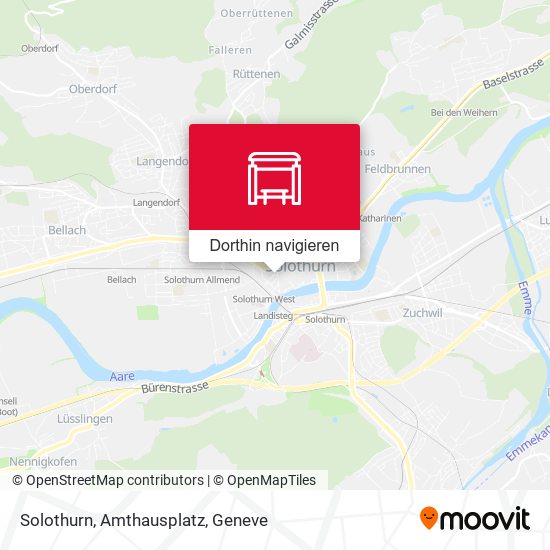 Solothurn, Amthausplatz Karte