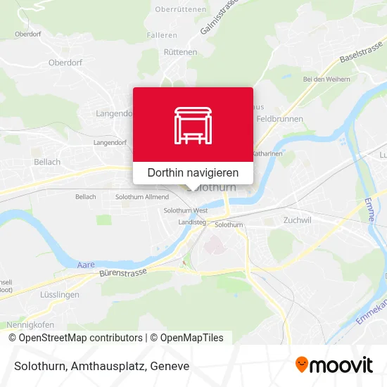 Solothurn, Amthausplatz Karte