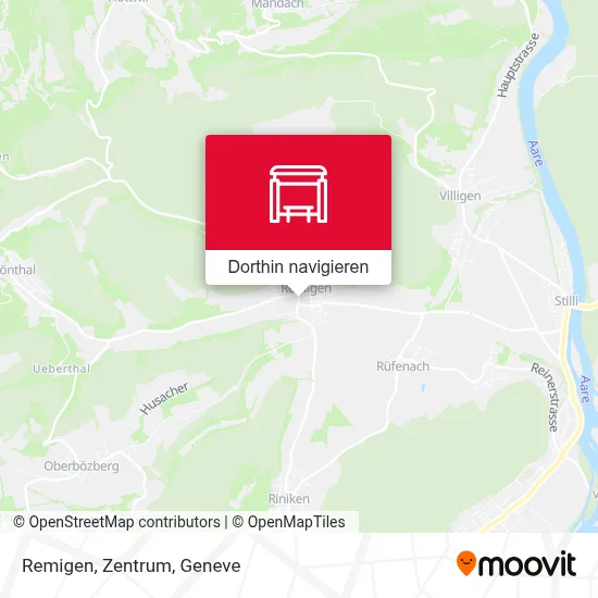 Remigen, Zentrum Karte