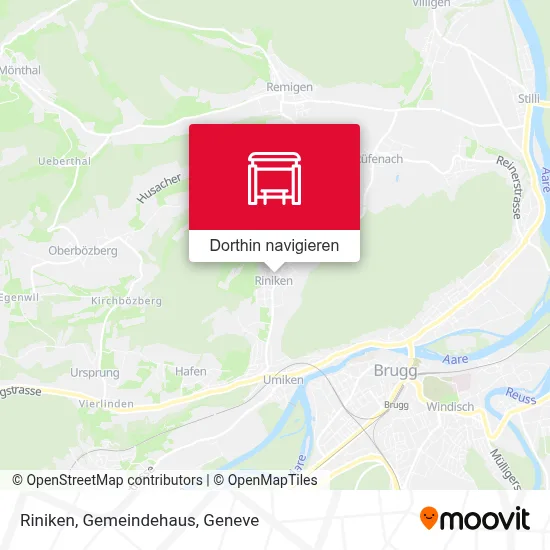 Riniken, Gemeindehaus Karte