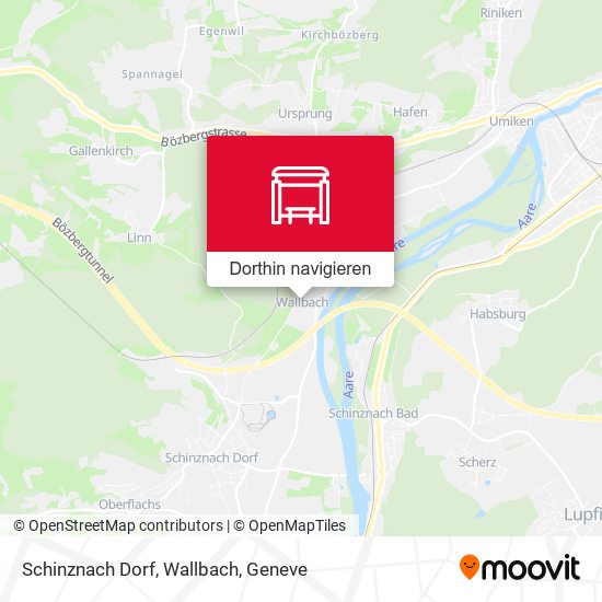 Schinznach Dorf, Wallbach Karte