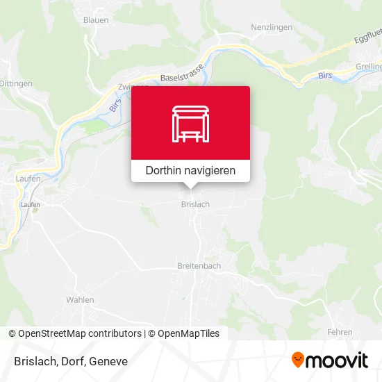 Brislach, Dorf Karte