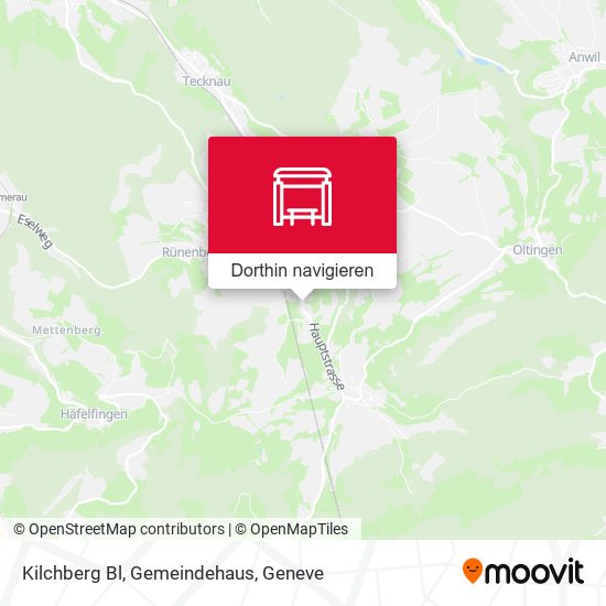Kilchberg Bl, Gemeindehaus Karte