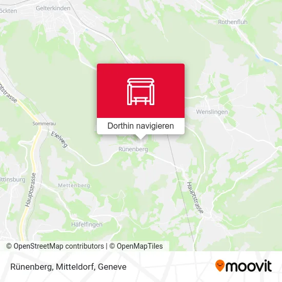 Rünenberg, Mitteldorf Karte