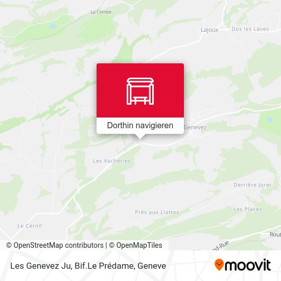 Les Genevez Ju, Bif.Le Prédame Karte
