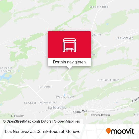 Les Genevez Ju, Cernil-Bousset Karte