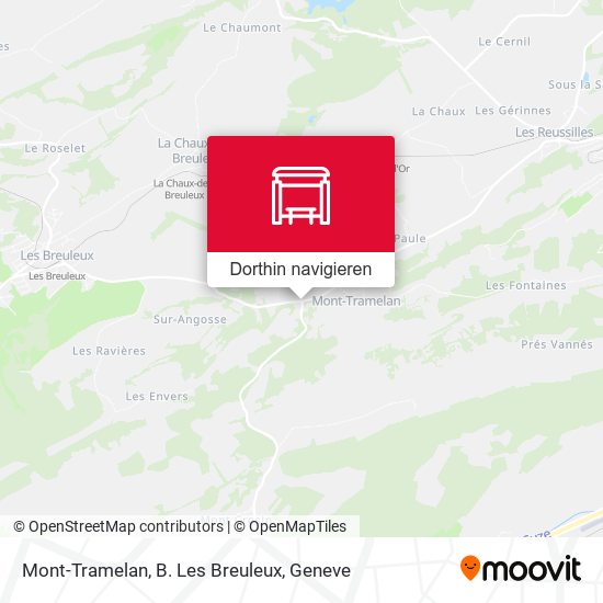 Mont-Tramelan, B. Les Breuleux Karte