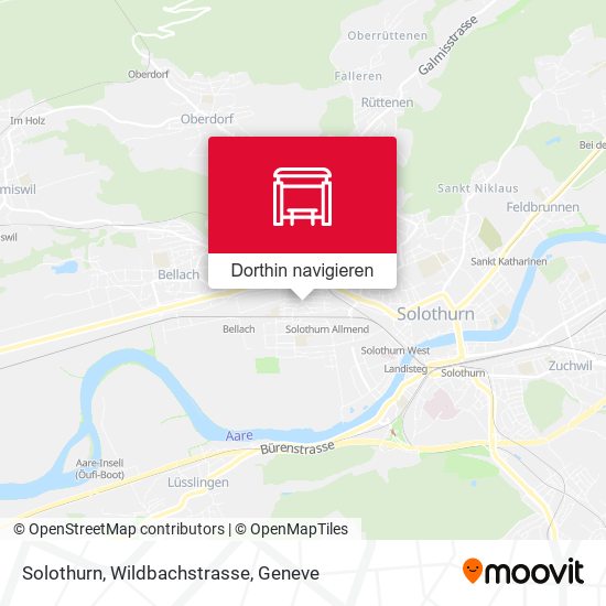 Solothurn, Wildbachstrasse Karte