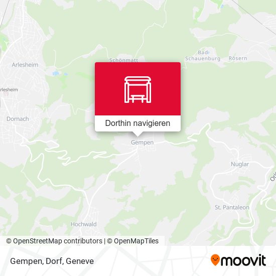 Gempen, Dorf Karte