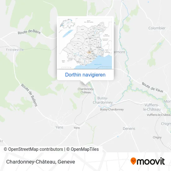 Chardonney-Château Karte