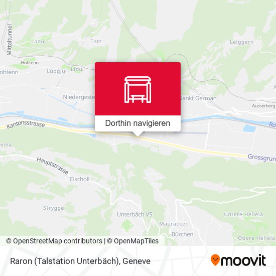 Raron (Talstation Unterbäch) Karte