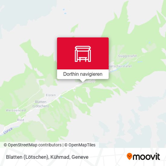 Blatten (Lötschen), Kühmad Karte