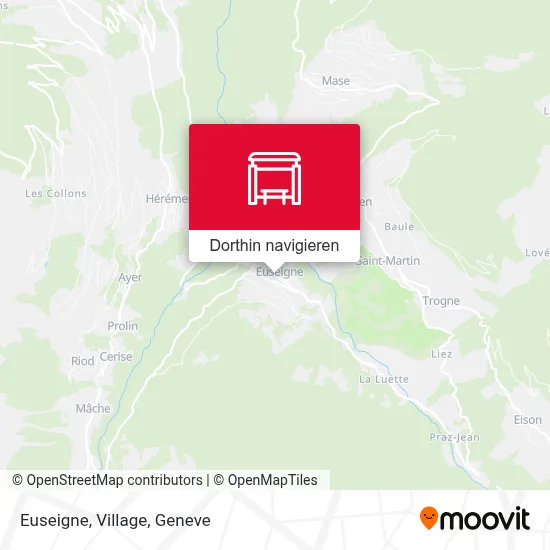 Euseigne, Village Karte