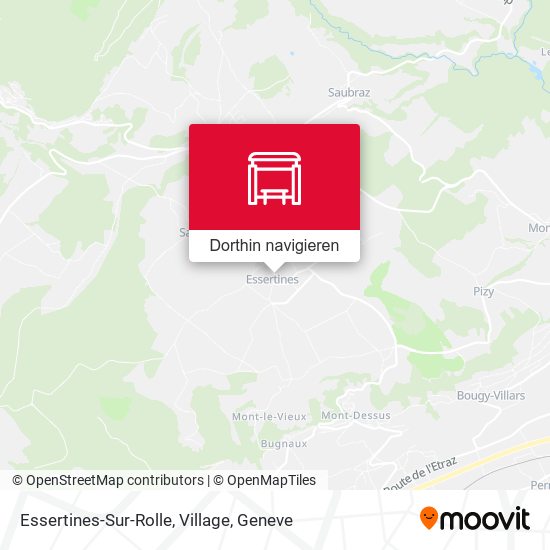 Essertines-Sur-Rolle, Village Karte
