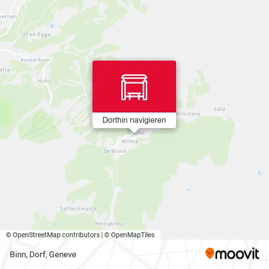 Binn, Dorf Karte