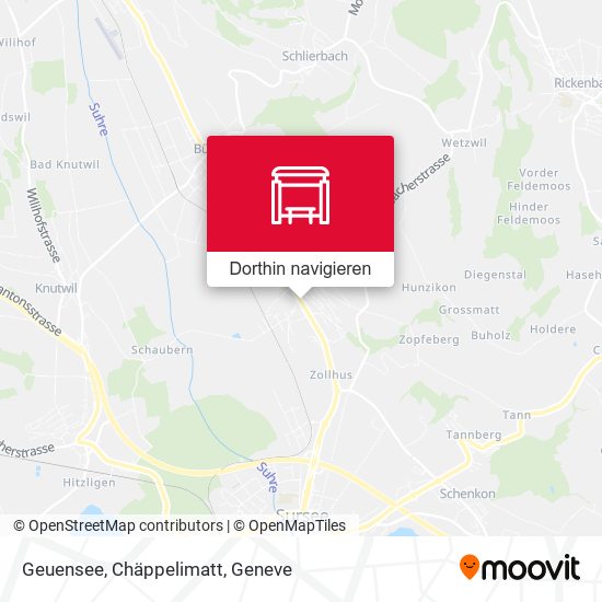 Geuensee, Chäppelimatt Karte