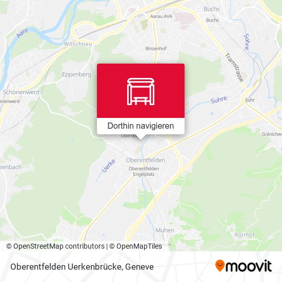 Oberentfelden Uerkenbrücke Karte