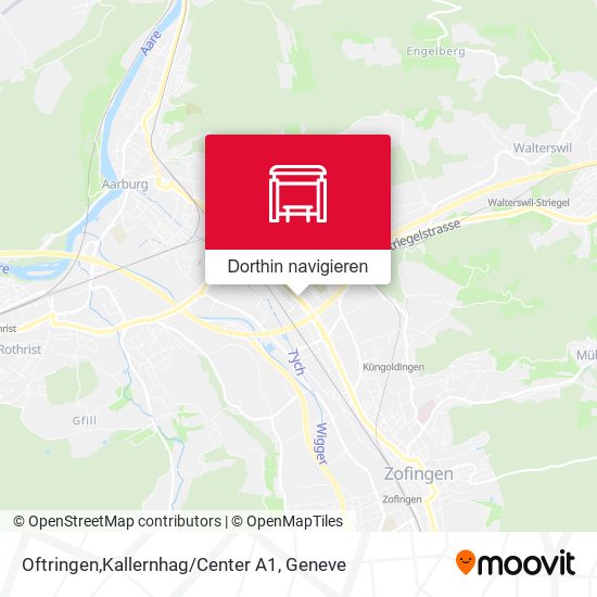 Oftringen,Kallernhag/Center A1 Karte