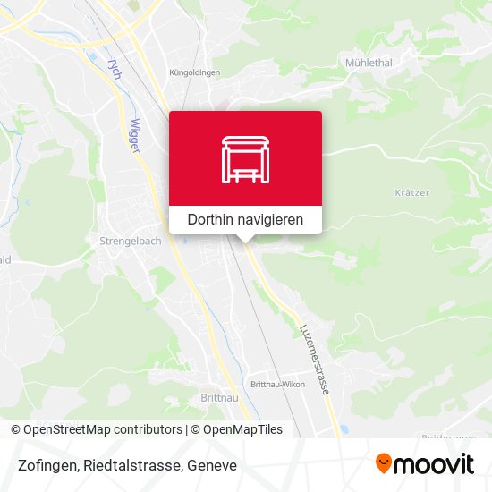 Zofingen, Riedtalstrasse Karte