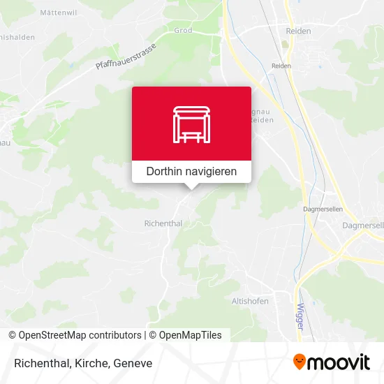 Richenthal, Kirche Karte