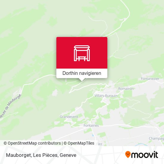Mauborget, Les Pièces Karte
