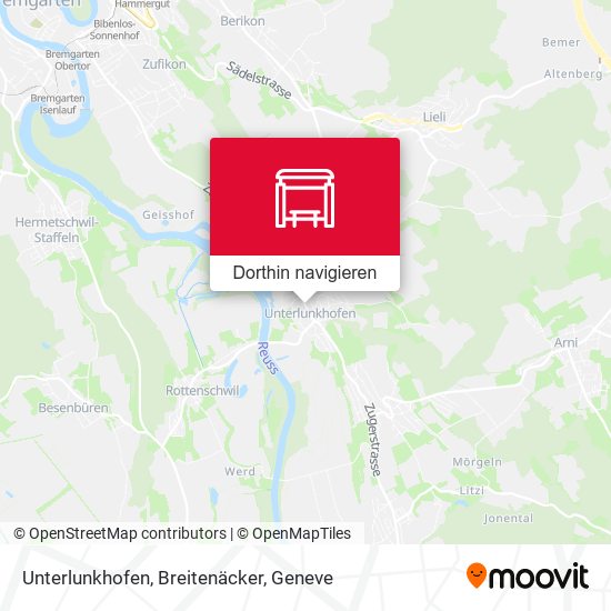 Unterlunkhofen, Breitenäcker Karte