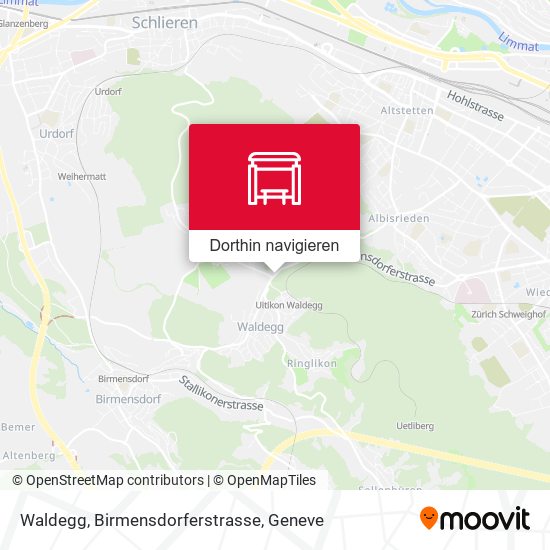 Waldegg, Birmensdorferstrasse Karte