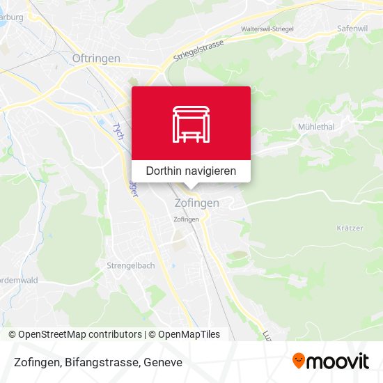 Zofingen, Bifangstrasse Karte