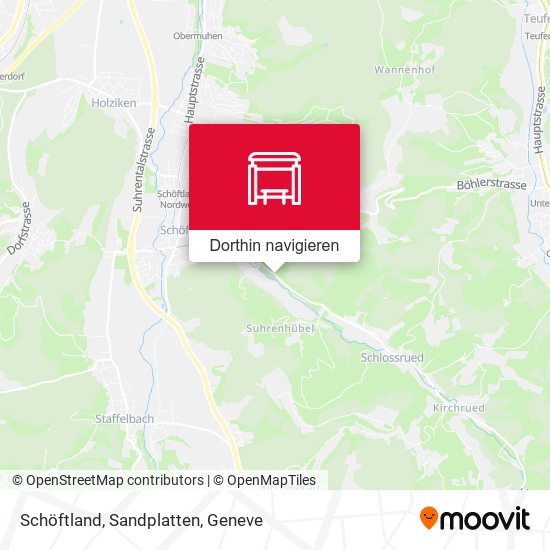 Schöftland, Sandplatten Karte