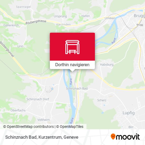 Schinznach Bad, Kurzentrum Karte