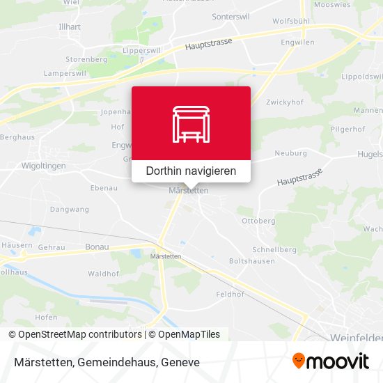 Märstetten, Gemeindehaus Karte