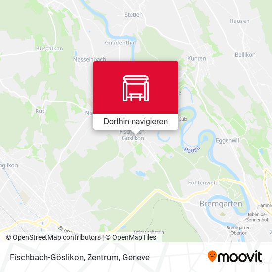 Fischbach-Göslikon, Zentrum Karte