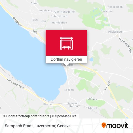 Sempach Stadt, Luzernertor Karte