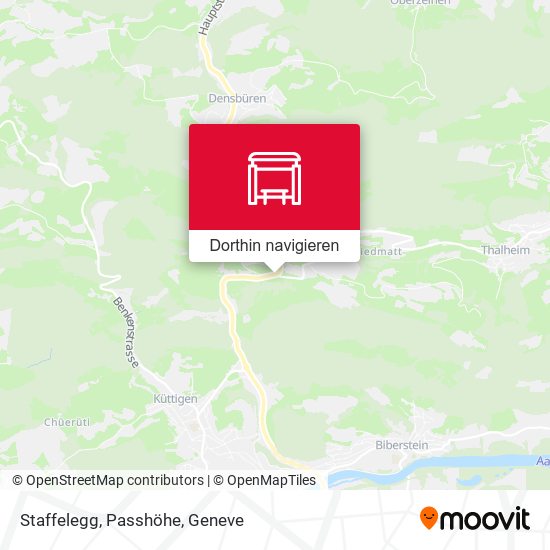 Staffelegg, Passhöhe Karte