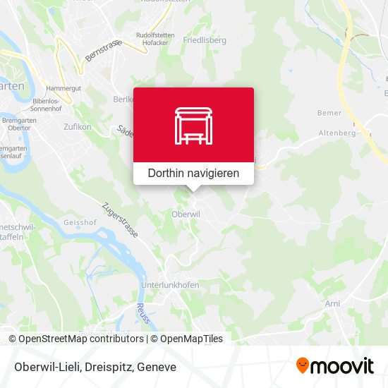 Oberwil-Lieli, Dreispitz Karte