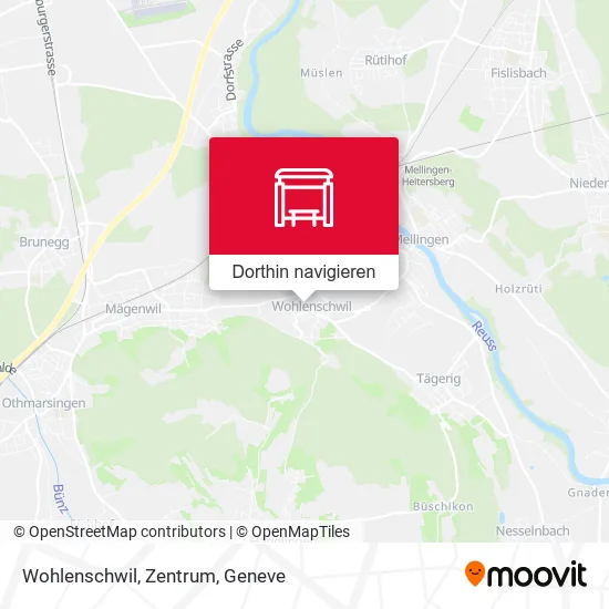 Wohlenschwil, Zentrum Karte